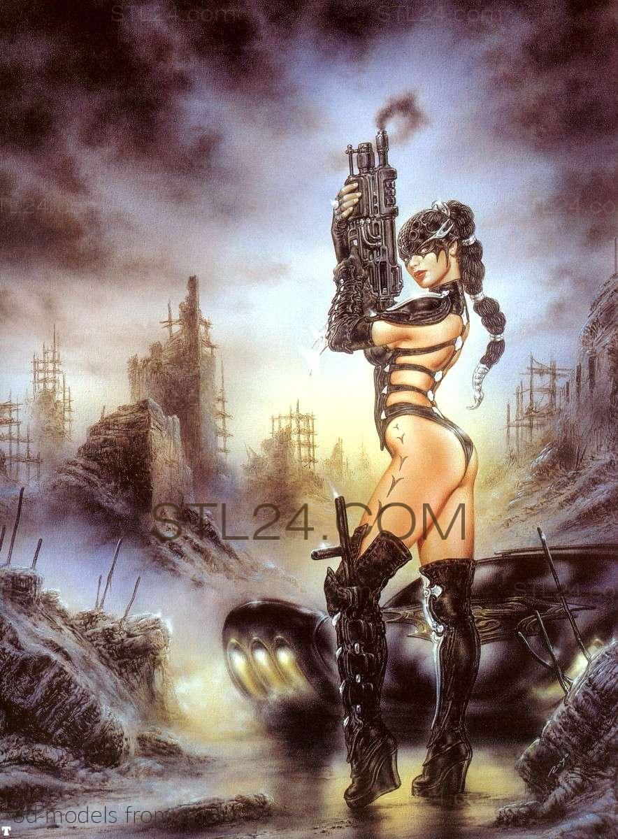 Luis Royo (LUIS ROYO-0508 -  | 3D model 3DSMAX / OBJ / STL) 3D модель для ЧПУ станка